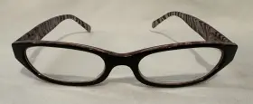 8309-stbn Sydney Love Brown Tiger Stripe Half Rim 2.0 Reader Eyeglasses