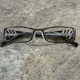 T9627 Takumi Eyeglasses Frame Only Brown Rectangle Flex Hinges 52-17-135-25mm