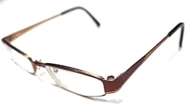 T9693 Takumi Polished Brown Rectangle Eyeglasses 51-18 135