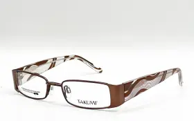 Takumi T9729 New 10 Brown Authentic Eyeglasses With Clip 47-17