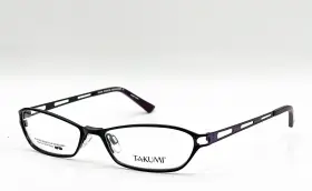 Takumi T9730 New 90 Satin Black Authentic Eyeglasses With Clip 53-16