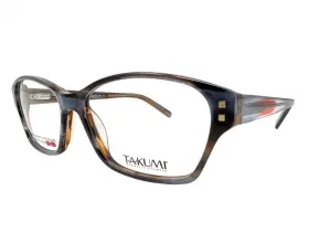 52-15-140 Takumi T9985 Eyewear 50 Brown/red/blue Fade Womens Eyeglasses Frame