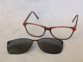Tk1084 Takumi Used 52/15 140 30 Red/blue Tort Frames Only Sunglasses
