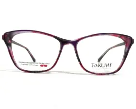 52-16-140 Takumi Tk1141 Eyeglasses Frames Mod 30 Purple Red Tortoise Cat Eye