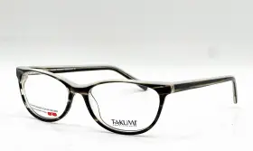 Tk962 Takumi New 10 Marbled Brown Cream Authentic Eyeglasses With Clip 53-16