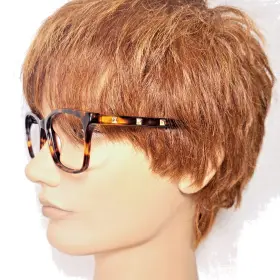 Tk998-10 Takumi Womens Eyeglasses Frame Tk998 Demi-amber Tortoise With Gold Pyramid Studs
