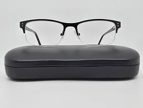 Tap840 Tapout 001 Gloss Black Semi Rimless Eyeglasses Frame W Flexhinge And Case