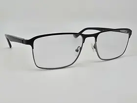 57-17-145 Tapout Tap858 002 Matte Black Silver Eyeglasses Frame With Flexhinge