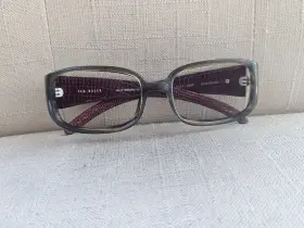 B434 Ted Baker Eyeglasses Sports Wrap Liberty Dbr Brown Patterned/leather Frames
