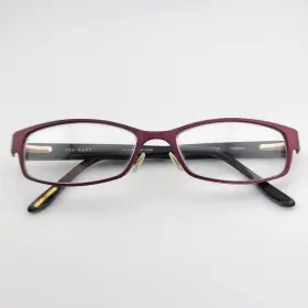 B217 Ted Baker B855 Eyeglasses Frames Only Ink Burgundy 52-16 -135 Fair Condition