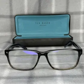 55-15-145 Ted Baker B874 Eyeglasses Frame Gry Gray Blue Paisley Square With Case