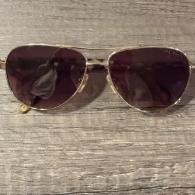 Tb130 Ted Baker Gold Metal Aviator Sunglasses Brown Tortoise Temples 57 14 135