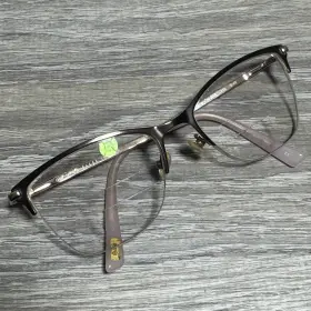 53-18-135 Ted Baker Tw504 Eyeglass Frames Semi Rimless Brown Pink Gold Logo B 40