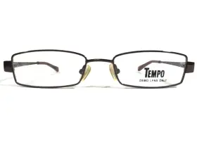 48-17-135 Tempo Ctm9012 Br Eyeglasses Frames Brown Rectangular Full Rim