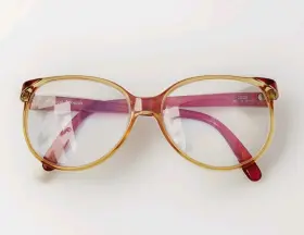 8647 Terri Brogan Vtg 80s 30 55 14 Frames Only Germany Yellow Red 40/50s Style