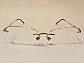 53-16-135 Tiffany & Co. 1110-h-b And Tf 6021 Designer Eyeglasses Gold Rimless Pearl