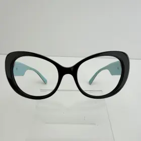 55-19-130 Tiffany & Co. And Sunglasses Black Eyeglasses Frames Only Replacement Tf 4153 54/19