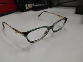 54-16-135 Tiffany & Co. Bt9657600 And Tf2063 8124 Italy Blue Brown/gold Eyeglasses Frame