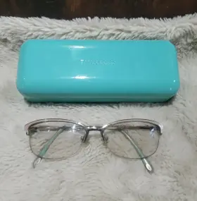 Tf1102 Tiffany & Co. And 6001 Silver Pink Bow Eyeglass Frames 55 16 140 Italy With Case