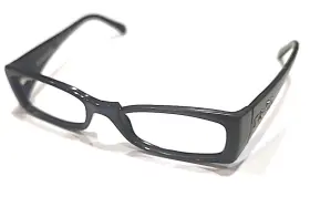 Tf2006 Tiffany & Co. And 8001 Parts Black Rectangle Eyeglasses 49-16 130 Crack Rim