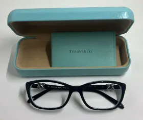 Tf2074 Tiffany & Co. And 8055 Black Blue Cat Eye Eyeglasses Frames