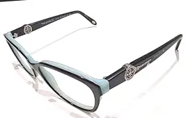 Tf2127-b Tiffany & Co. And 8055 Black Blue Oval Eyeglasses 55-17 140