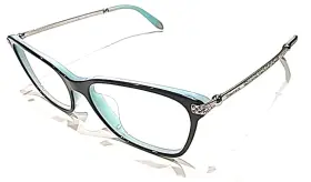 Tf2158-b-f Tiffany & Co. Tf2158 And 8055 Black Blue Oval Eyeglasses 54-16 140