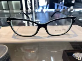 Tf2168-8055 Tiffany & Co. And Eyeglasses Black / Blue 54mm Demo Lens New