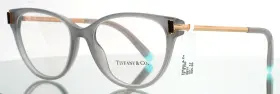 53-17-140 Tiffany & Co. Tf2193 And 8257 Grey Womens Semi Cat Eye Eyeglasses B 43
