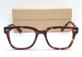 T1252 Tijn Square Brown Tortoise 50x20 145 Frame Only Eyeglasses