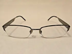 55-18-140 Timberland Tb0197 Col. 557 Designer Eyeglasses Gunmetal Half Rim