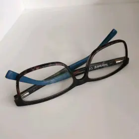 Tb1589 Timberland Mens Plastic Eyeglass Frame Only 052 Dark Havana Tortoise Used