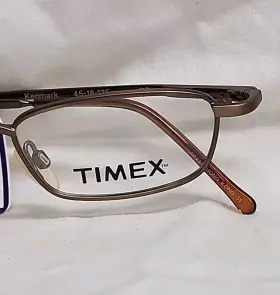 45-18-135 Timex T903 Br Brown Metal Full Rim Eyeglass Frame 45/18/135