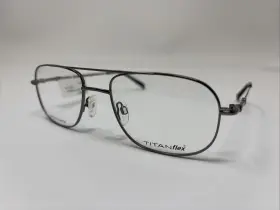 A2785 Titanflex M987 Gun 55/19 140 B 40 Men S Gunmetal Full Rim Eyeglasses