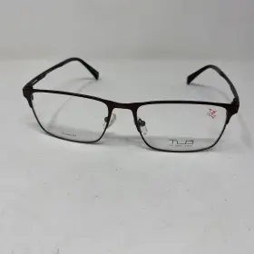 59-16-145 Tlg Thin Light Glasses Nu043 C02 Brown Titanium Eyeglasses S722