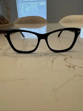 Tf5424 Tom Ford 5424 Authentic 001 Rectangle Black Eyeglasses Lenses 55mm