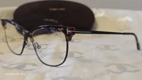 5546-b Tom Ford New Authentic Tf 055 Rectangle Tortoise Eyeglasses Clear Lenses