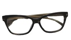 5597-b Tom Ford Eyeglasses Tf 057 Havana Semi Cat Eye Frame Italy 54 15 140