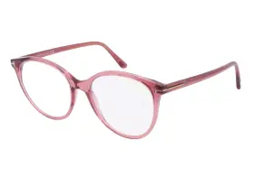 5742-b Tom Ford Tf 072 Transparent Pink Round Authentic Eyeglasses Frames 53-18
