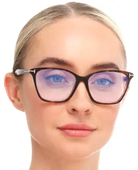 5949-b Tom Ford New Tf 052 Dark Havana Gold Authentic Eyeglasses Frame 56-15