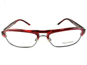 Tf5026 Tom Ford 664689581412 New 130 Burgundy/silver 53mm Rx Womens Eyeglasses Frame