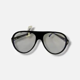 53-14-140 Tom Ford 750666228903 Tf5012-b Mens Black Aviator Blue Light Blocking Glasses