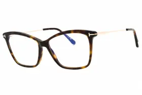 Ft5687-b Tom Ford 889214165213 052 Eyeglasses Dark Havana Clear Frame 56mm