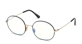 Ft5701-b Tom Ford 889214182173 New Authentic Ft5701-b/v 016 Round Eyeglasses