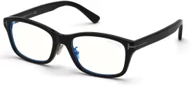56-19-145 Tom Ford 889214234957 New Eyeglasses With Soft Case - Ft5724 001 Glossy Black
