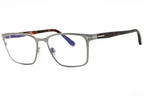 Ft5733-b Tom Ford 889214257031 008 Eyeglasses Shiny Gunmetal Clear Frame 55mm