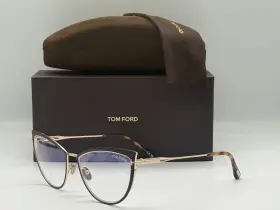 5877-b Tom Ford 889214415868 New Tf 046 Matte Light Brown Authentic Eyeglasses Frame 56-15