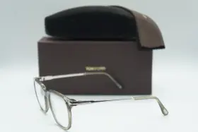 5904-b Tom Ford 889214443601 New Tf 096 Light Gray Authentic Eyeglasses Frames 50-21