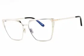 Ft5945-b Tom Ford 889214488732 016 Eyeglasses Shiny Palladium Clear Frame 56mm