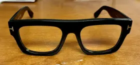 Ft5634-b Tom Ford Fausto Frame Glasses Ft 5634-b Blue Block Black 53/20/145 Unisex